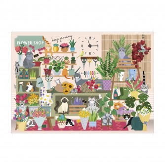 Feline Florist 1000-Piece Jigsaw Puzzle